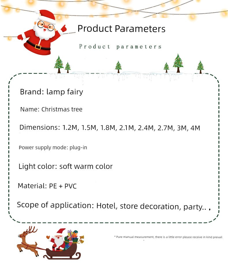 2025 New Arrival Classy Christmas Tree Encryption Large For Home Christmas Fancy Family Furnishings Ornaments Package
