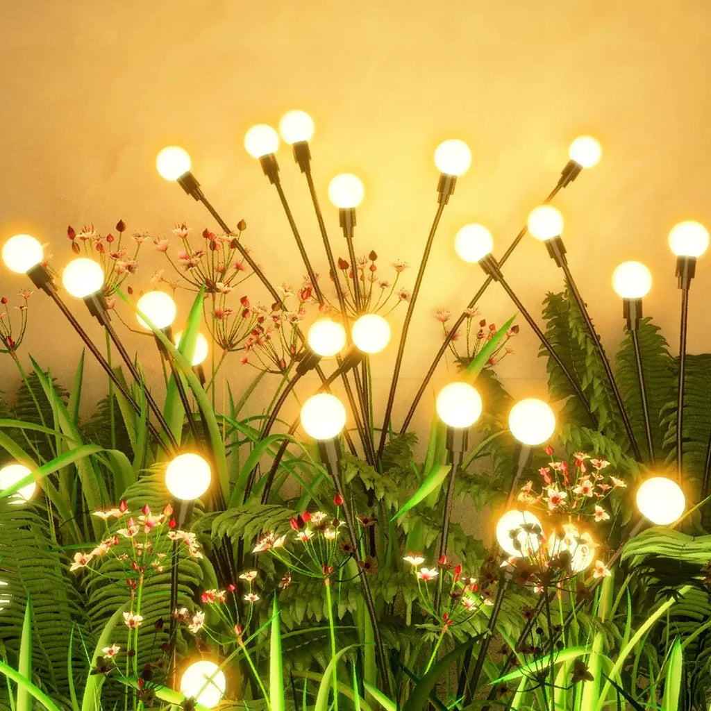 Upgrade Solar Energy Swing Firefly Lights Outdoor Waterproof Led Garden Lawn Lamp Home Courtyard New Year Christmas Decoration