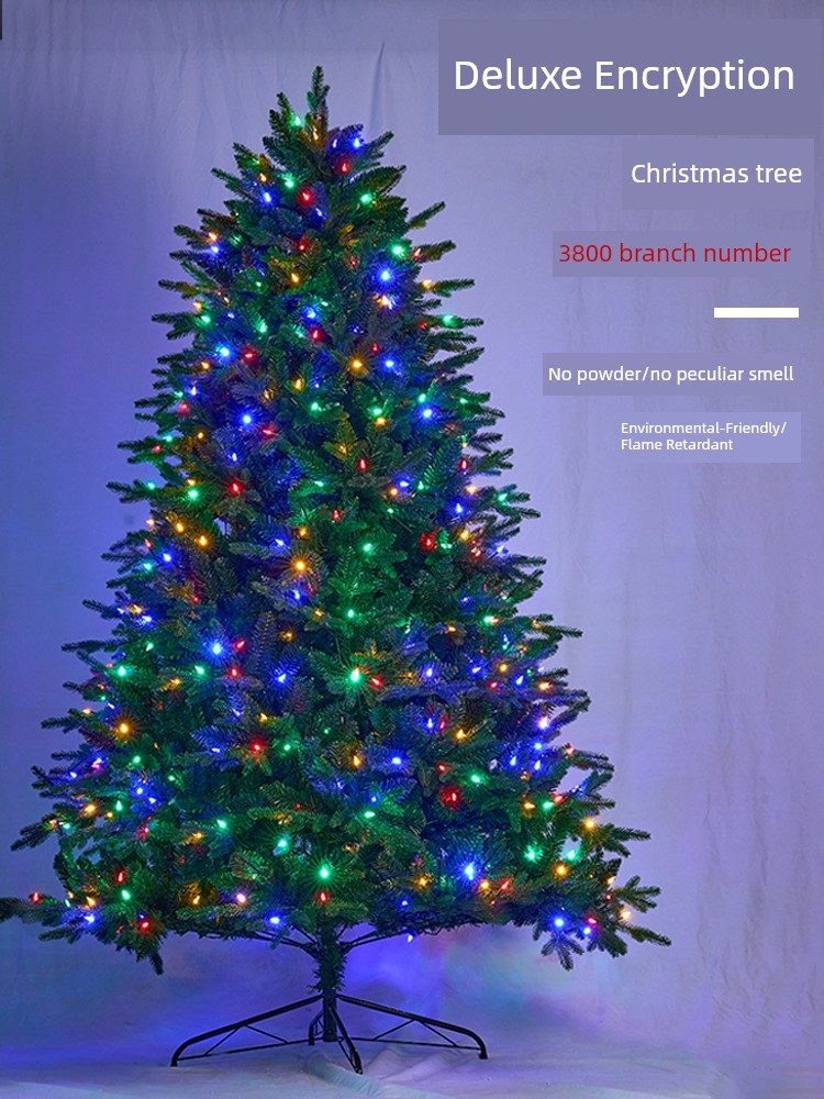 Christmas Decoration Christmas Tree PE Mixed Encryption Large Ornaments DIY For Home Scene Atmosphere Layout 2025