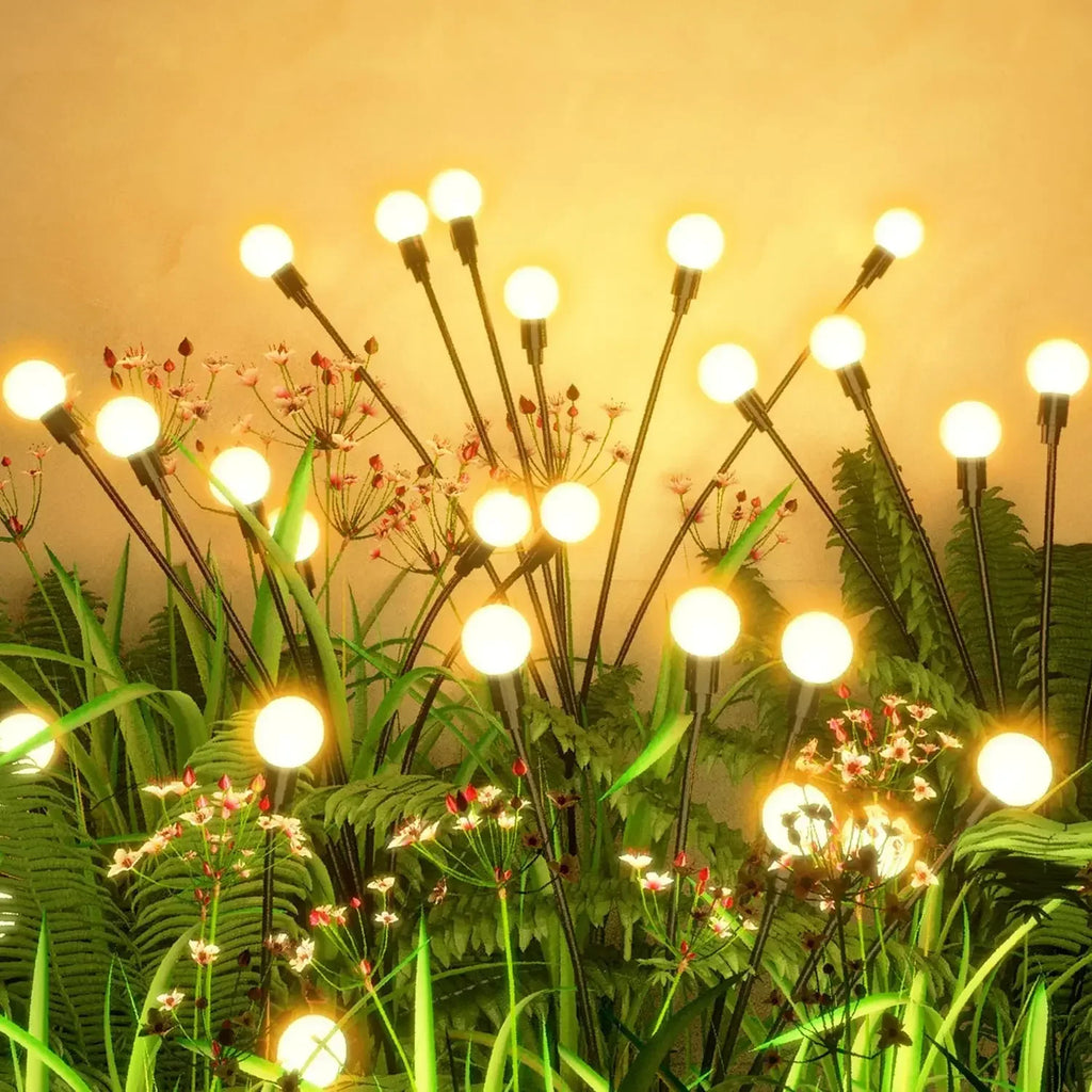 Upgrade Solar Energy Swing Firefly Lights Outdoor Waterproof Led Garden Lawn Lamp Home Courtyard New Year Christmas Decoration
