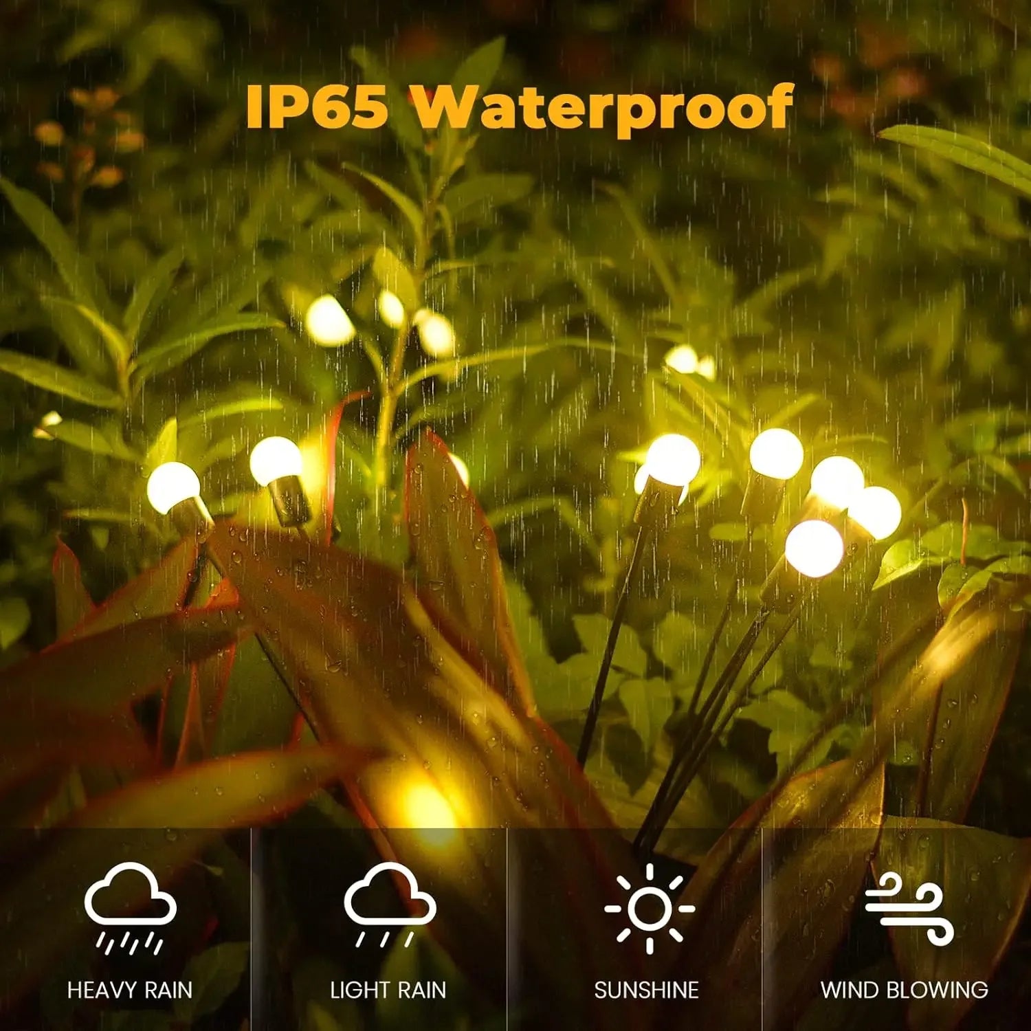 Upgrade Solar Energy Swing Firefly Lights Outdoor Waterproof Led Garden Lawn Lamp Home Courtyard New Year Christmas Decoration