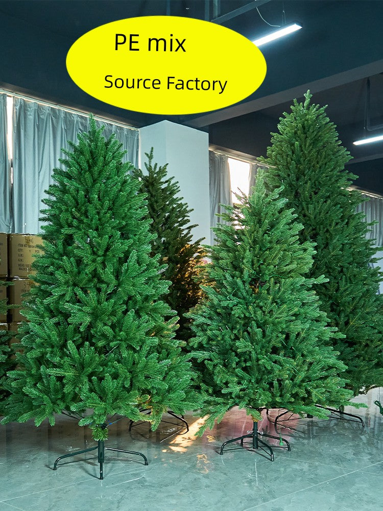 Christmas Decoration Christmas Tree PE Mixed Encryption Large Ornaments DIY For Home Scene Atmosphere Layout 2025