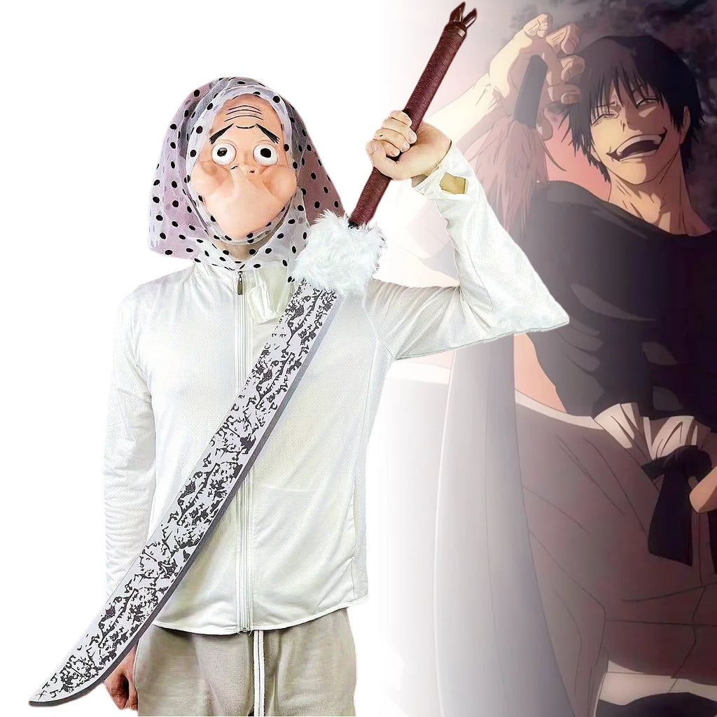 50inch Fushiguro Toji Katana Large Damascus Sword Anime Jujutsu Kaisen Cosplay Prop Real Size Japanese Katana Samurai Sabre Toy