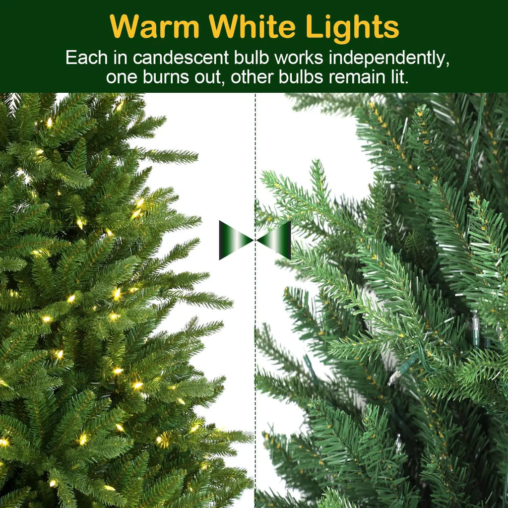 1.8M Smart Rotating Christmas Tree Christmas Tree Light RGB LED Christmas Halloween Star Xmas Christmas Tree Toppers Lights