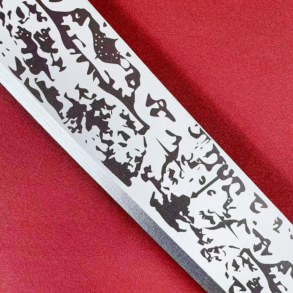 50inch Fushiguro Toji Katana Large Damascus Sword Anime Jujutsu Kaisen Cosplay Prop Real Size Japanese Katana Samurai Sabre Toy