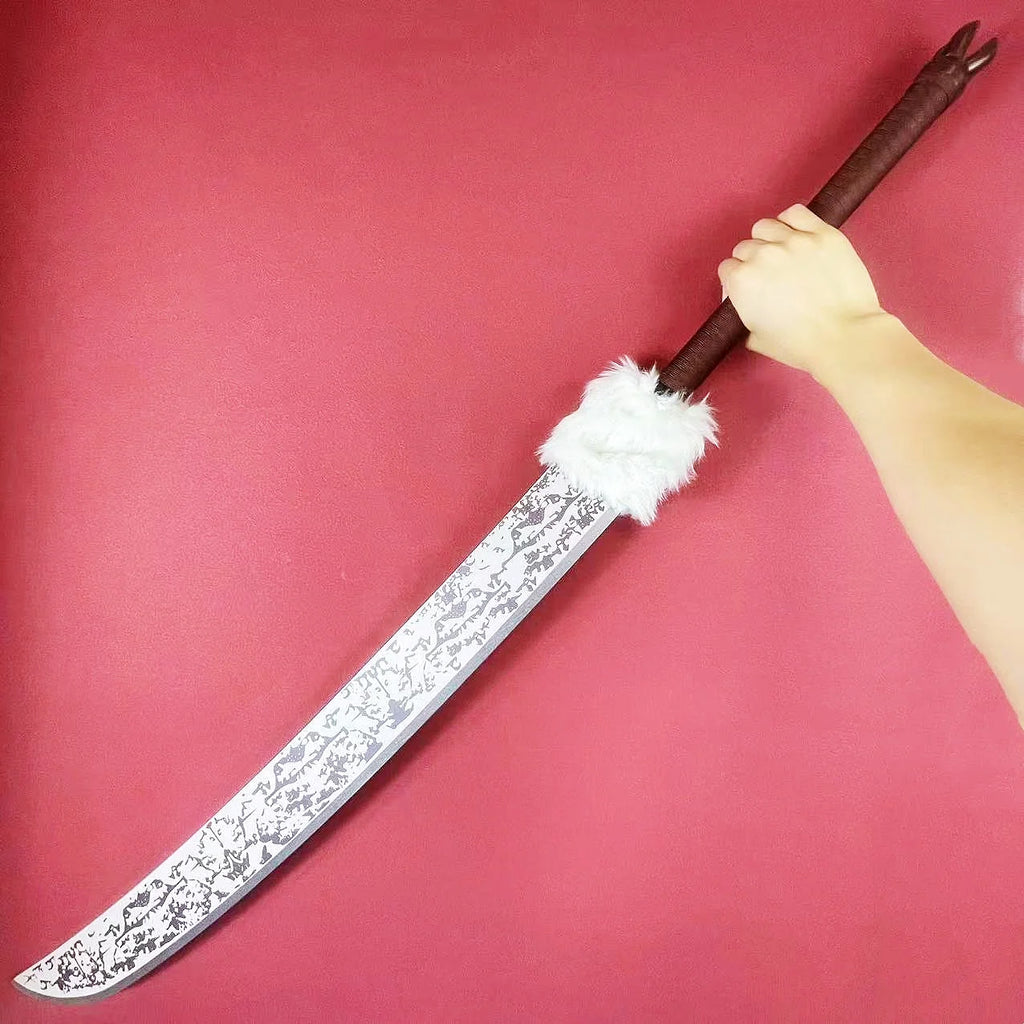 50inch Fushiguro Toji Katana Large Damascus Sword Anime Jujutsu Kaisen Cosplay Prop Real Size Japanese Katana Samurai Sabre Toy